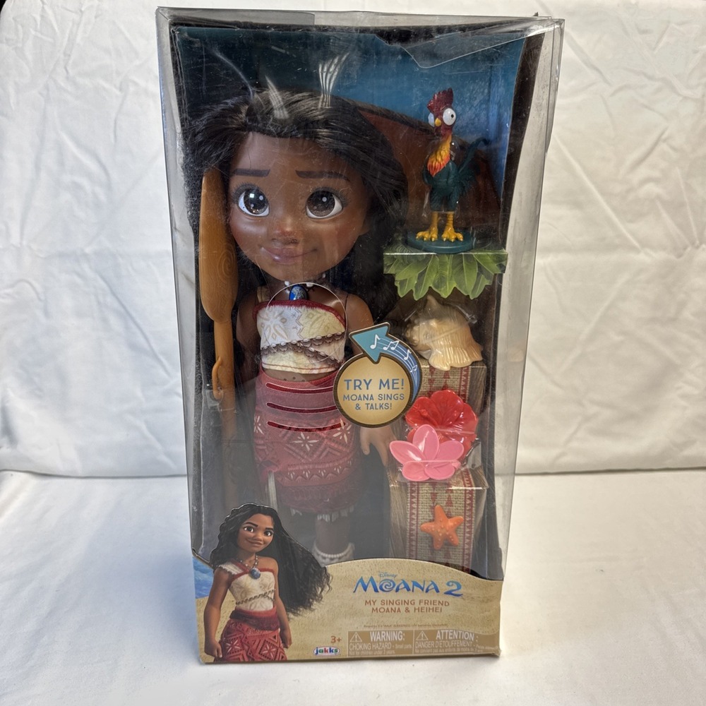 Disney Moana 2 My Singing Friend 14" Moana Doll & Heihei SEE DETAILS